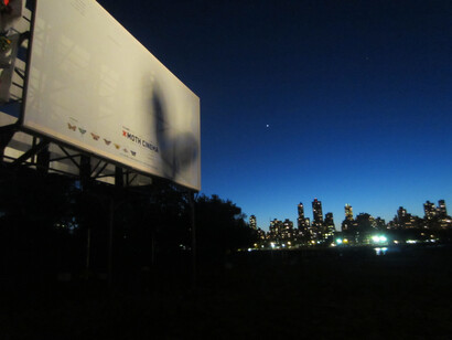 Moth x Cinema, installed in the Socrates Sculpture Park, 2012, Natalie Jeremijenko, New York