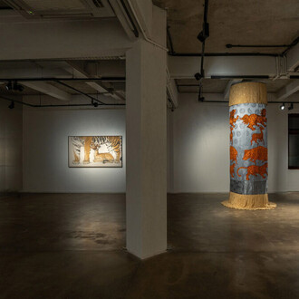 Zimbiri, Dear tiger, exhibition view. Courtesy of Nature Morte