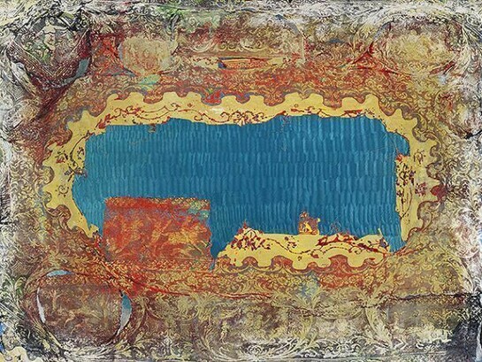 Mark Flood, Blood Trail, 2013, acrylic on canvas, 193 x 264.2 cm, 76 x 104 ins