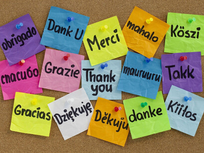 Dar las gracias en distintas lenguas