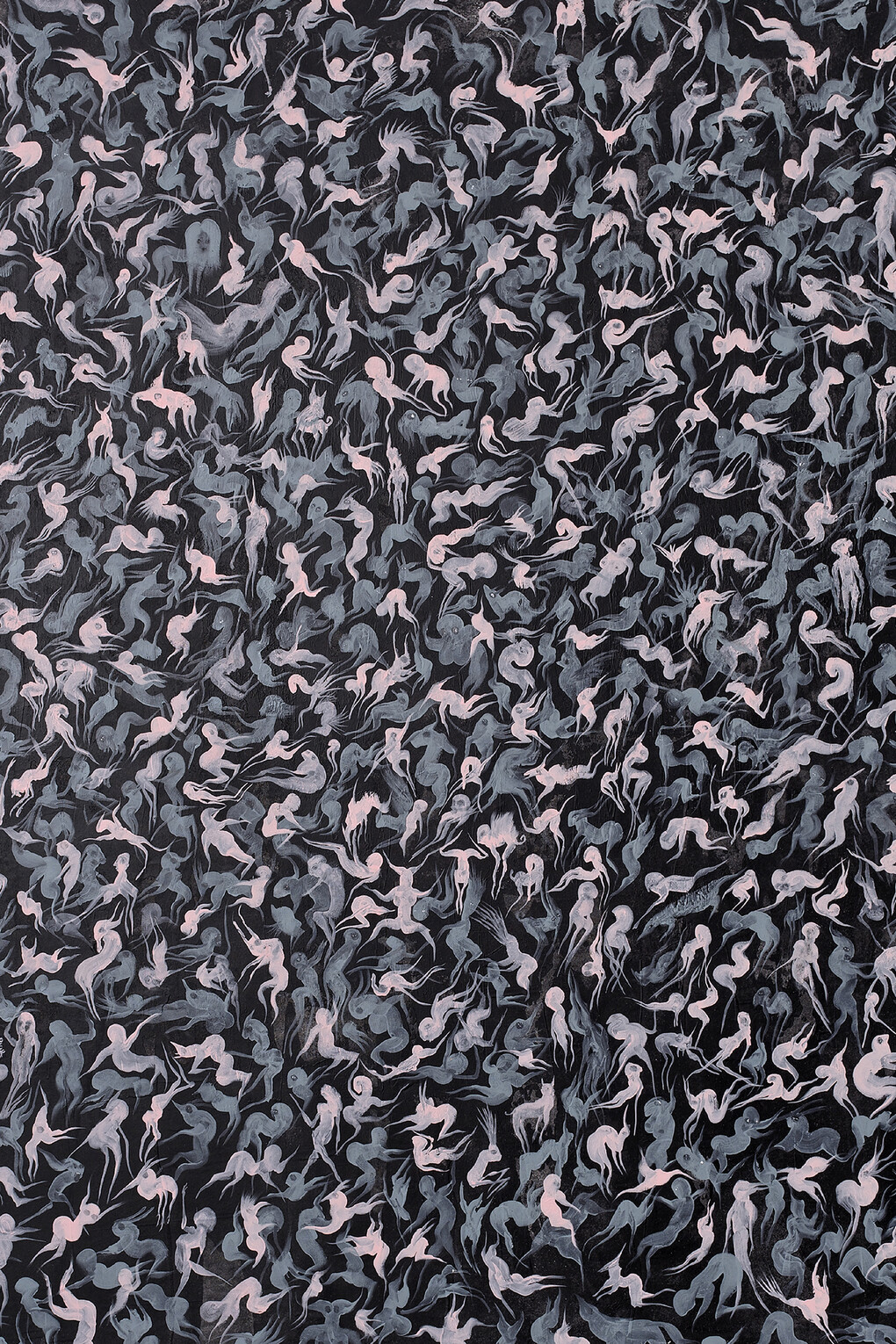 PEYBAK, Abrakan #20, 2015, Gesso, acrylic, onk and pastel on canvas, 70 7/8 x 70 7/8 in. Unique piece, Courtesy Galerie GP & N Vallois, Paris, Photo : Aurélien Mole