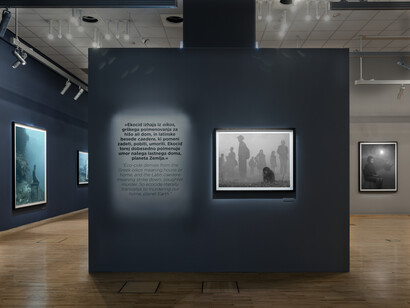 Nick Brandt, The day may break. Chapters I, II and III, exhibition view. Courtesy of Galerija Fotografija 