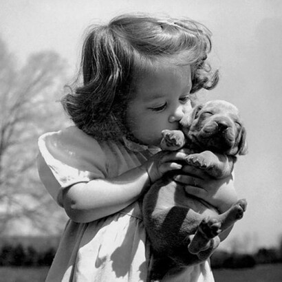 Fotografías antiguas: el beso