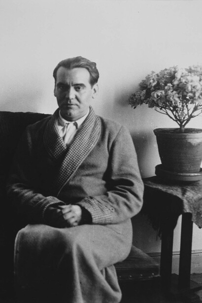 Federico García Lorca durante un'intervista a Madrid