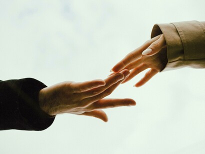 Closeness that pauses at the edge: a connection felt deeply, but guided by choice, respect, and boundary