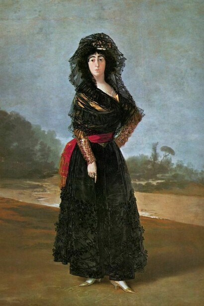 Francisco de Goya, La duquesa de Alba, 1797. Óleo sobre lienzo, 210 x 149 cm. Hispanic Society of America, Nueva York.