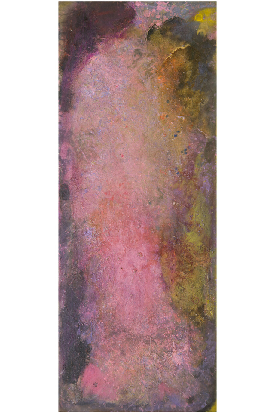 Frank Bowling, Devil’ssole, 1980, Acrylic on canvas, 183 x 71cm, Photograph by Charles Robinson, Image courtesy of Frank Bowling and Hales Gallery London, Copyright of Frank Bowling
