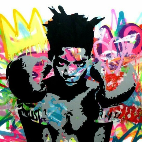 Elmo Hood, Never Drop Your Guard (Basquiat)