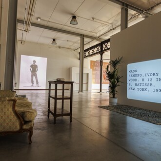 Luis Gómez Armenteros, Comanche (The enemy of everyone), exhibition view. Courtesy of Fabbrica del Vapore and The Place 