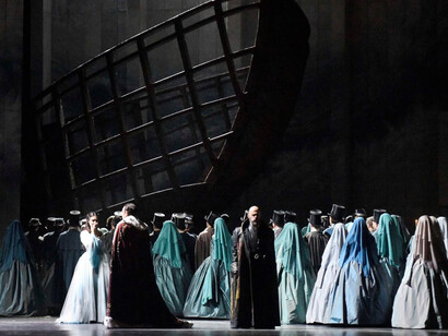 Simon Boccanegra, veduta della performance. Cortesia del Teatro La Fenice