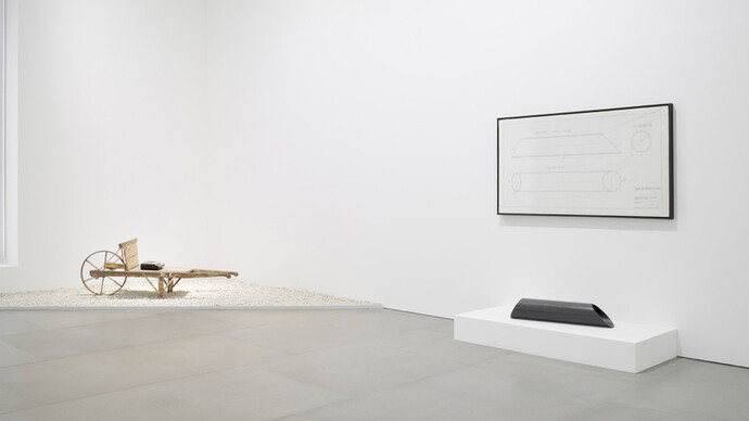 Bernar Venet, Exhibition view. Courtesy of Blain Southern 