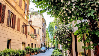 Via Margutta in Rome, Italy