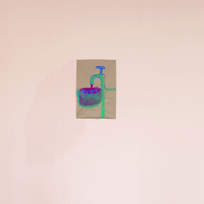 Rosalind Nashashibi, Fountain, 2018, pigment on paper, courtesy of the artist, Witte de With Center for Contemporary Art, 2018, photo by Kristien Daem.
