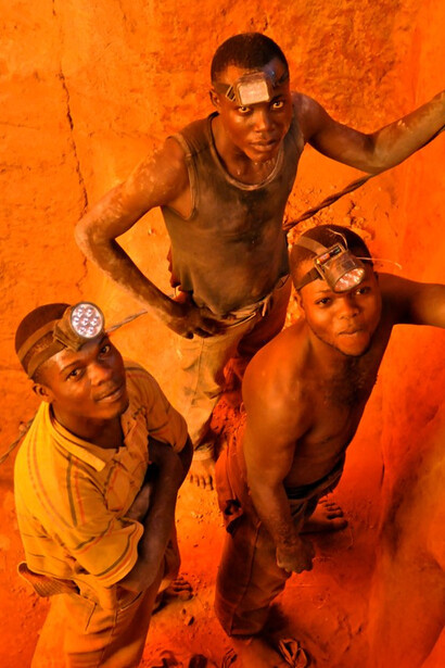 Miners in Ghana work tirelessly to extract cobalt, a crucial component for high-tech devices, often facing hazardous conditions and low wages