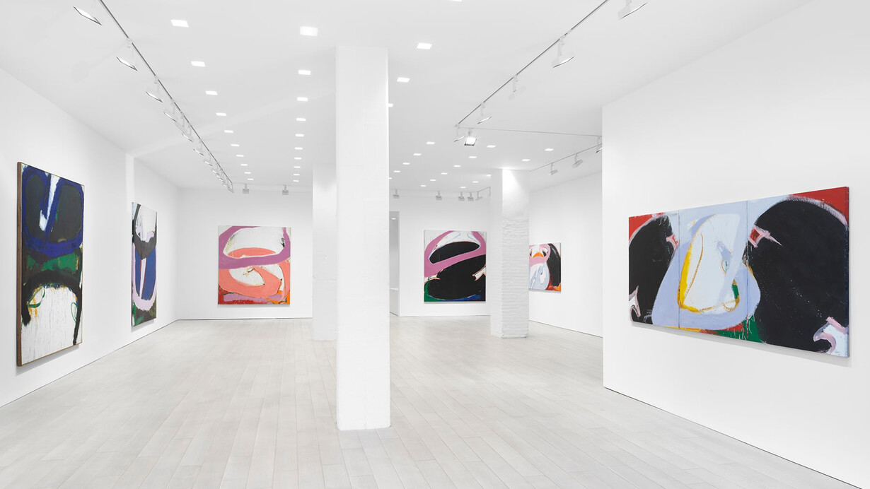 Norman Bluhm, exhibition view. Courtesy of Miles McEnery Gallery