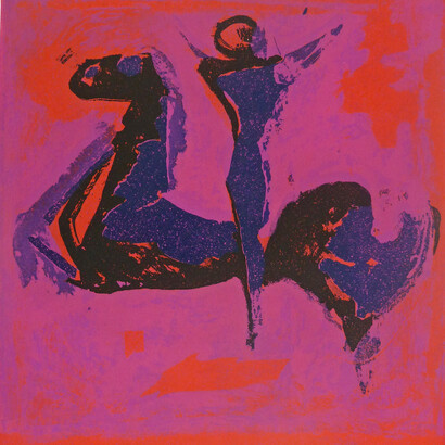 Marino Marini, Cavaliere II, 1972, Original Hand Signed and Numbered Aquatint in Colours on Charta Goya wove paper, 71 x 50 cm / 28 x 19.7 in