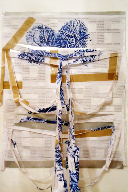 Ballloonhandwritting blue v1 installazione, particolare 2014