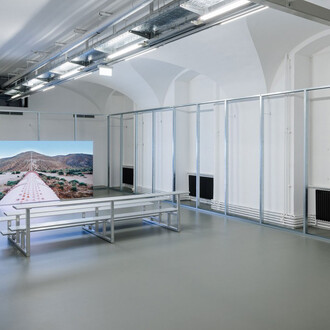 Felix Lenz, Soft image, brittle grounds, exhibition view. Courtesy of MAK 