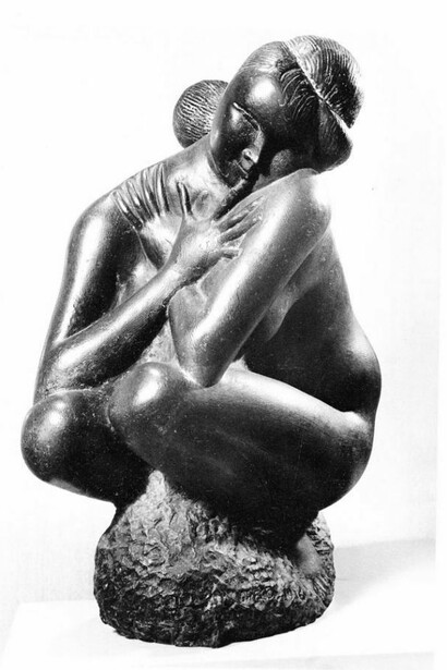 Emilio Greco (1913-1995), Crouching Nude, 1956, Bronze; height: 67.3 cm, Private collection