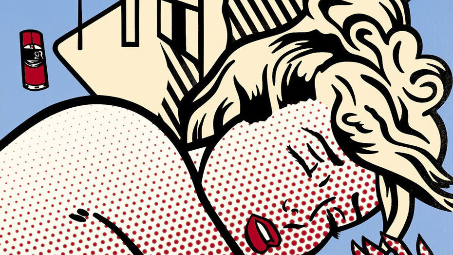 Roy Lichtenstein, Nude with Street Scene Painting