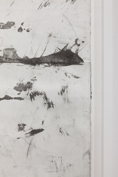 Tony Lewis, Time After Time (detail), 2015, Pencil and graphite on paper, Two parts: 89 1/4 x 77 x 3 1/8 inches framed, 89 1/8 x 77 x 3 1/8 inches framed © Tony Lewis. Photo by Lance Brewer. Image courtesy Andrea Rosen Gallery