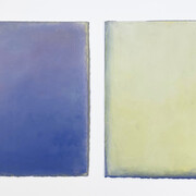 Daisy Craddock, Viola, 2023. Oil pastel on Arches paper, 12h x 24w in. Courtesy of the artist and  Garvey | Simon