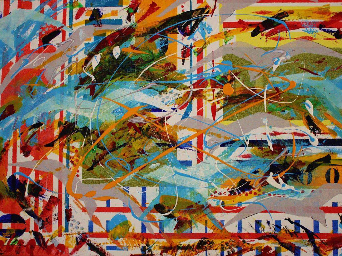 Haviv Hauspeter, Freedom, Acrylic on Canvas, 20" x 27.5"