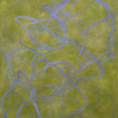 Betsy Eby, Chromatic frequency no. 15 (detail), 2025. Courtesy of Winston Wächter Fine Art