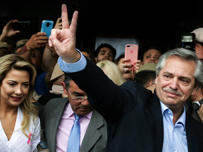 Alberto Fernández, presidente de Argentina, tras su victoria electoral en 2019