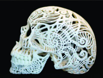 A skull realized with 3D Printer