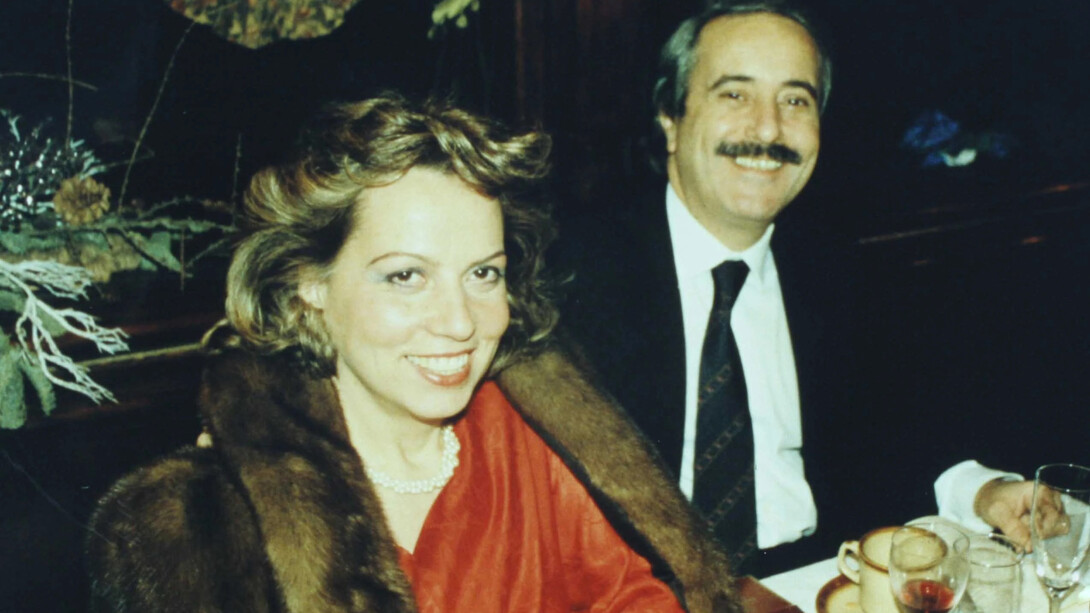 Giovanni Falcone insieme alla moglie Francesca Morvillo