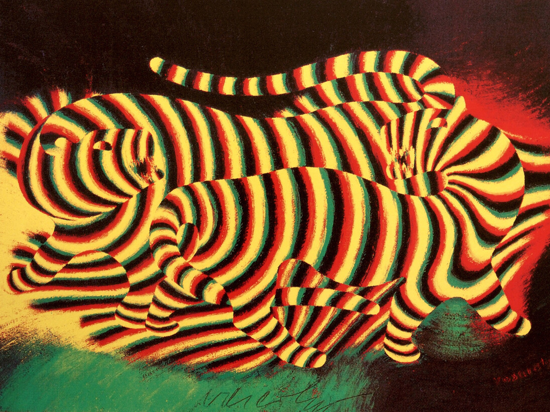 Victor Vasarely, Tigers, 1938, serigraph