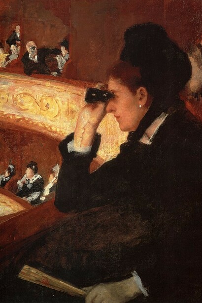 Woman in Black at the Opera, is an 1878 Impressionist painting by the American artist Mary Cassatt