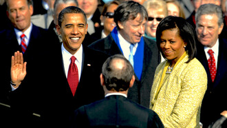 Barack Obama jura el cargo de presidente de EE UU en 2008