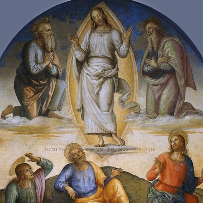 Pietro Perugino, Trasfigurazione di Cristo, Collegio del Cambio, Firenza, Italia