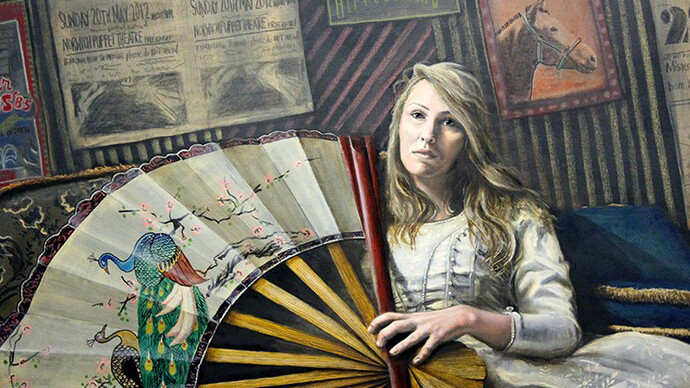 Will Teather (UK), 'Backstage at the Hippodrome', 2014, Oil, alkyd, acrylic, pigment and ink on canvas, 48 x 30 inch
