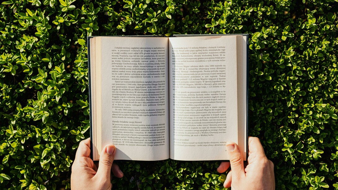 Pessoa lendo no gramado. Na verdade, a ficção (sintetizando eu neste singular o plural dos contos) encerra-se sobre si própria. Antes de mais, autodefinindo-se como “apenas um traço amarelo e letras de alfabeto desconhecido” de um “[Eu que] aqui estou” (OE, p. 64) em sucessivas auto-inscrições 