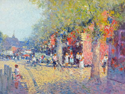 John Terelak, Main street Nantucket, 2025. Courtesy of Cavalier Galleries