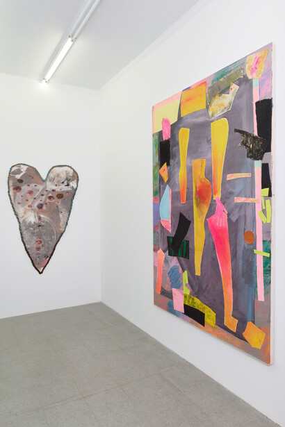 Red Hills of Lardossa, Exhibition view. Courtesy of Downs & Ross