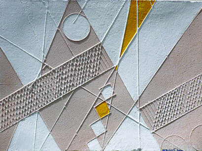 Rilievo su ceramica, cm 21,2 x 29, 2010