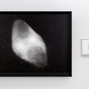 Dust (Fog II), 2017, Mixed media, Painting:121x160x7cm⏐475/8 x63x23/4 in Drawing with frame: 31 x 41 cm | 12 3/16 x 16 1/8 in. Courtesy the Artist and Perrotin
