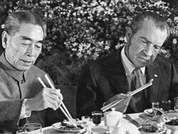 A simple tool, a momentous step. Richard Nixon’s visit to China showed the world the diplomatic potential of sharing a meal