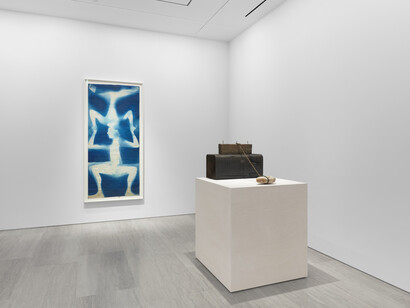 Robert Rauschenberg, Important early works from the Cy Twombly Foundation, exhibition view. Courtesy of Gagosian