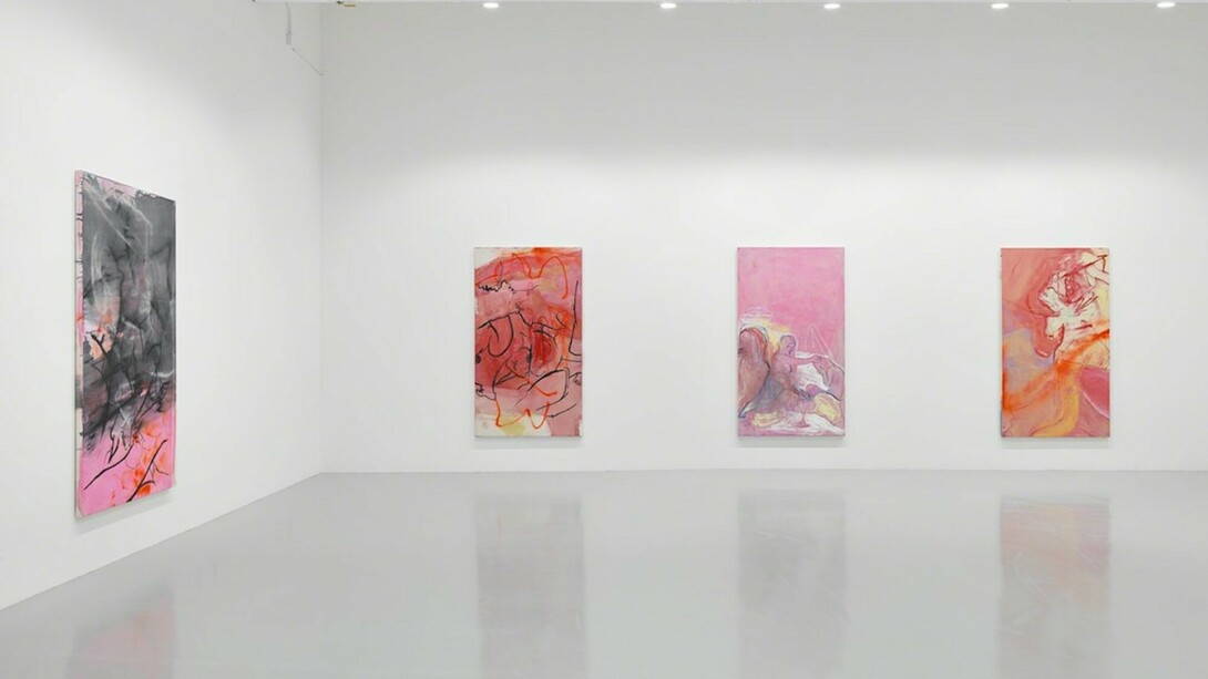 Rita Ackermann, Kline Rape, Exhibition view. Courtesy of Hauser & Wirth