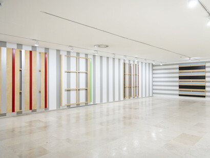 Olvidar borrar, borrar despacio, vista de exhibición. Cortesía del Museo Patio Herreriano
