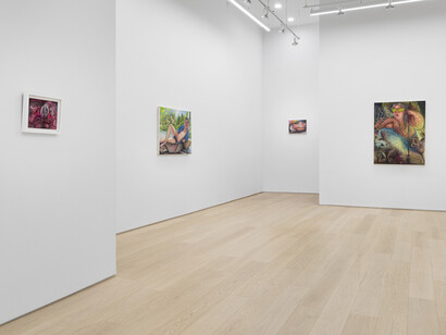 Rebecca Morgan, Painting in the apocalypse, exhibition view. Courtesy of Asya Geisberg Gallery