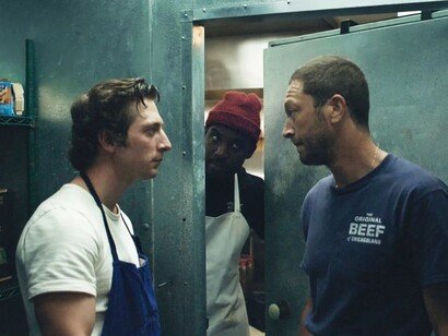 In a scene from "The Bear", the story of a young chef from the world of fine dining coming home to Chicago to run his family's Italian beef sandwich shop