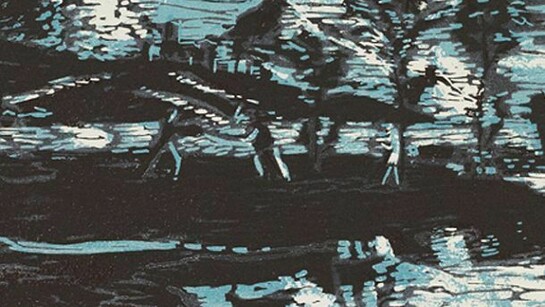 Jane Joseph, Of Strange Lands and People, 2006, linocut E
