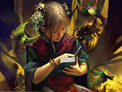 Uma menina que lê um livro