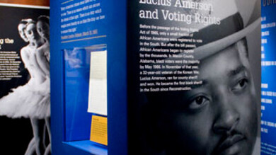 Social Justice Gallery, Exhibition view. Courtesy of LBJ Presidential Library